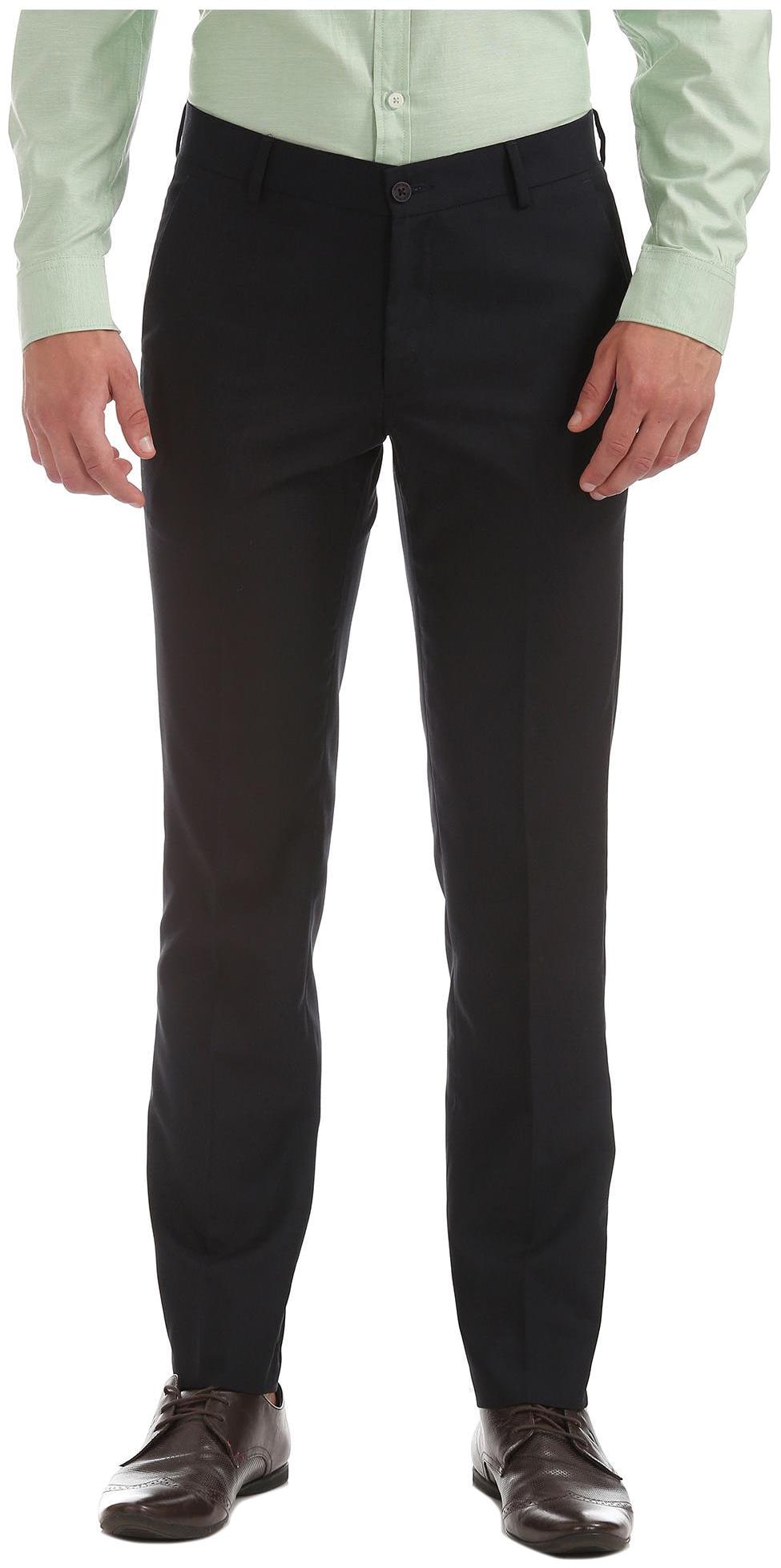 

Excalibur Men Solid Slim Fit Formal Trouser - Blue