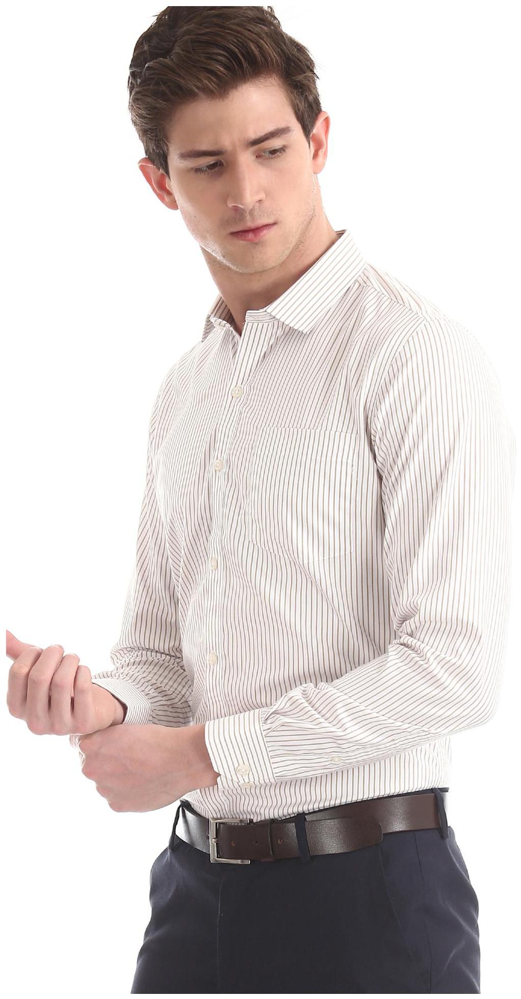 

Excalibur Men Regular fit Formal Shirt - Beige