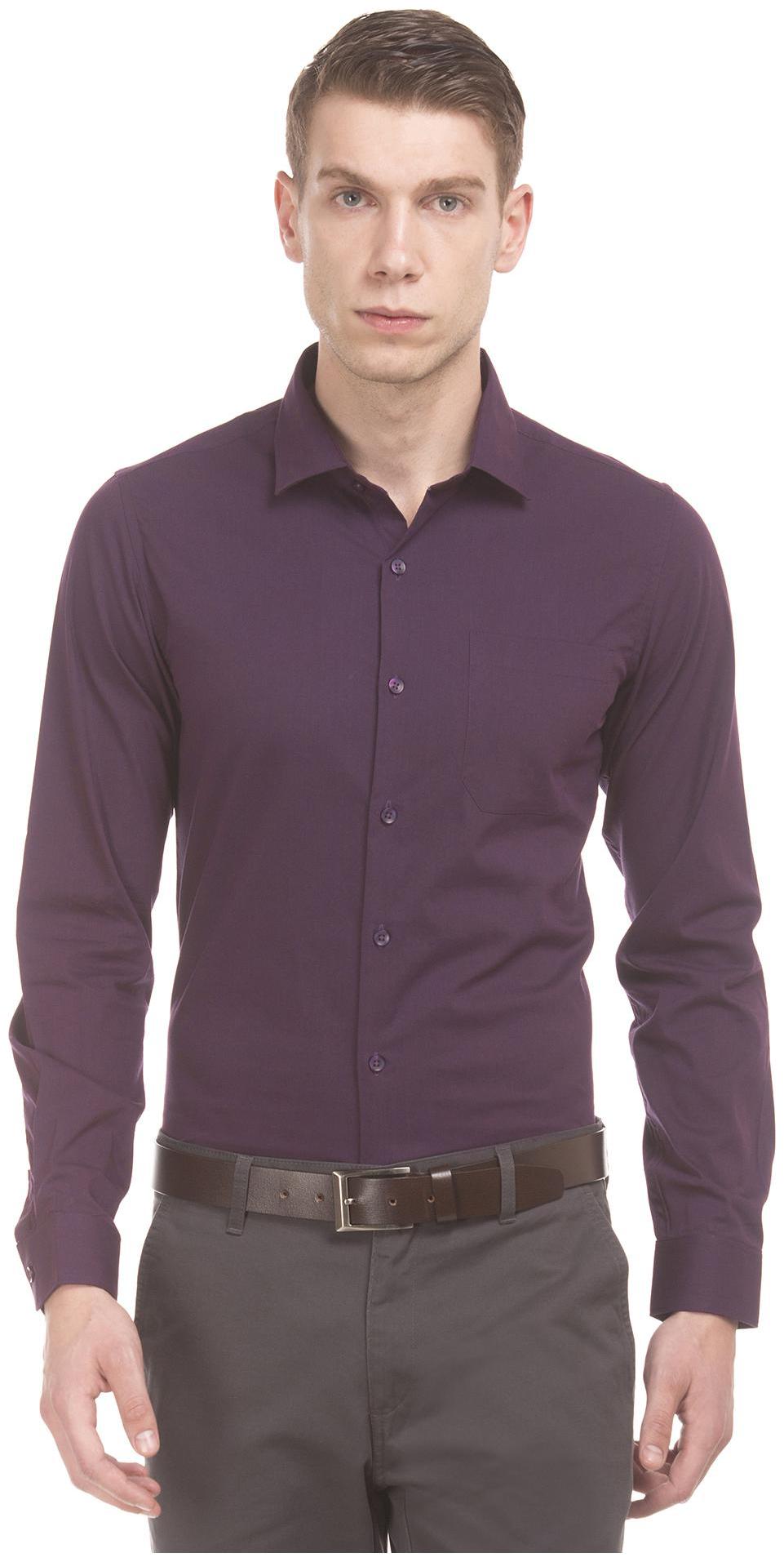

Excalibur Men Slim fit Formal Shirt - Purple