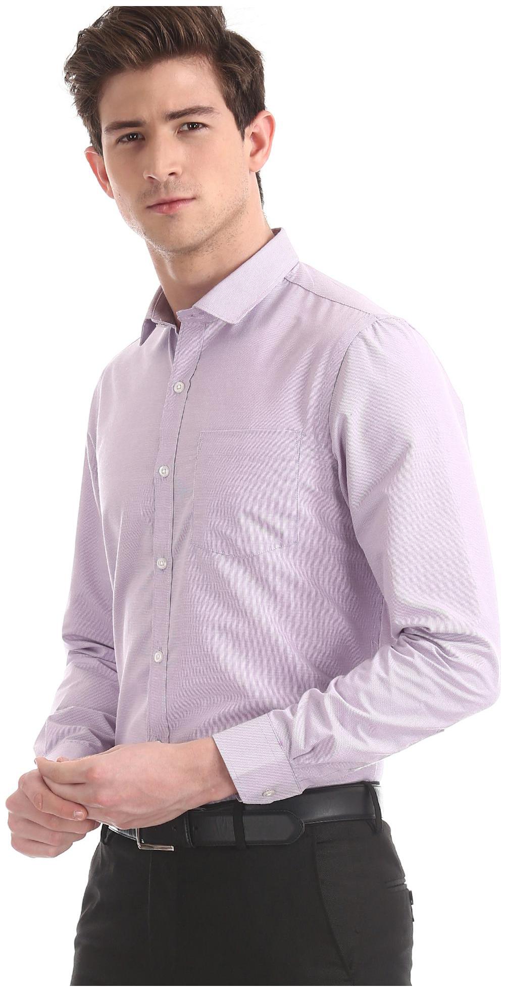 

Excalibur Men Regular fit Formal Shirt - Purple