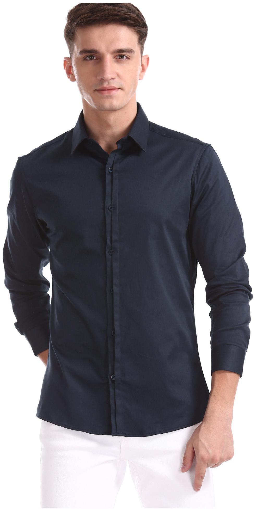 

Excalibur Men Super slim fit Formal Shirt - Blue