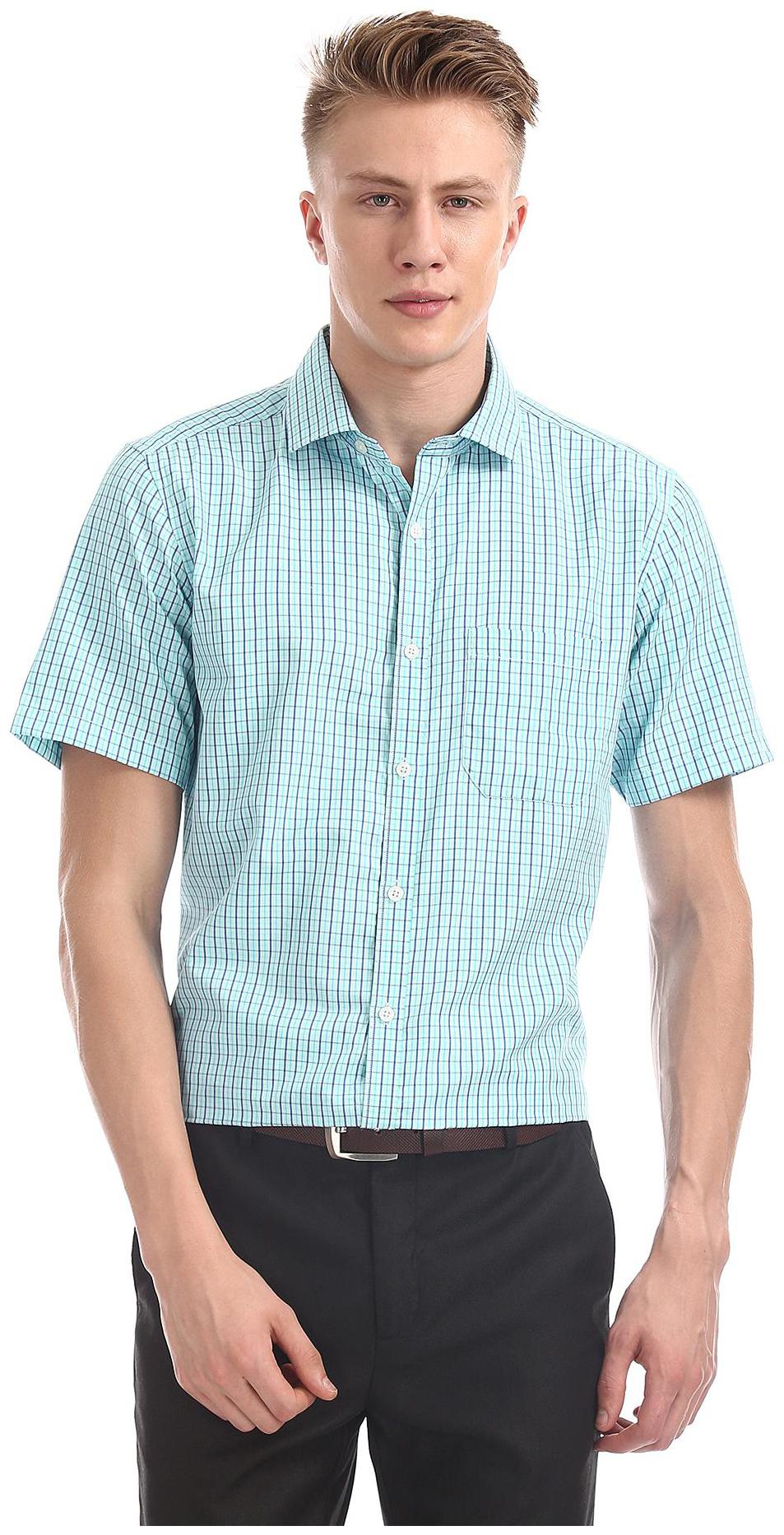 

Excalibur Men Regular fit Formal Shirt - Green