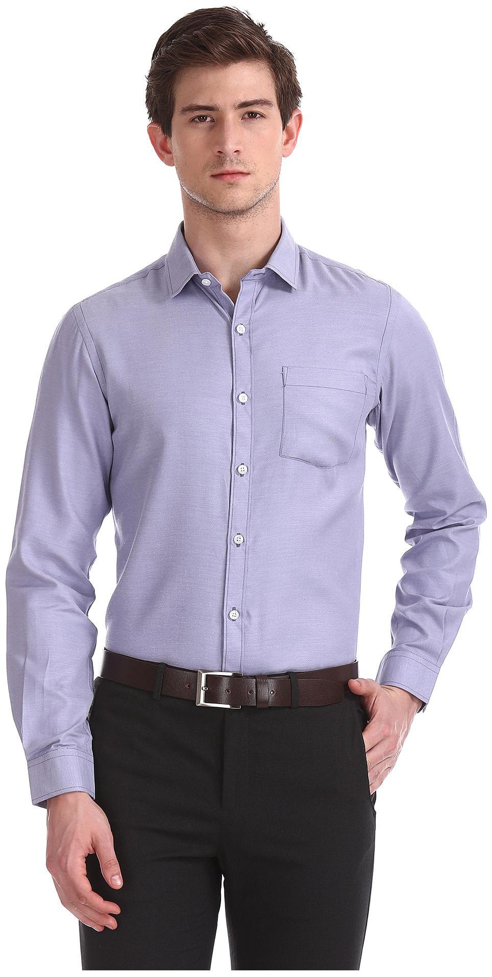 

Excalibur Men Regular fit Formal Shirt - Blue