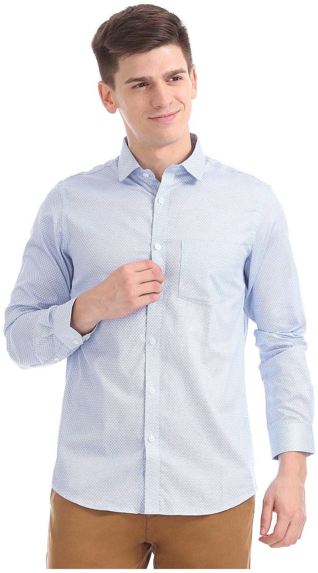 

Excalibur Men Slim fit Formal Shirt - Blue