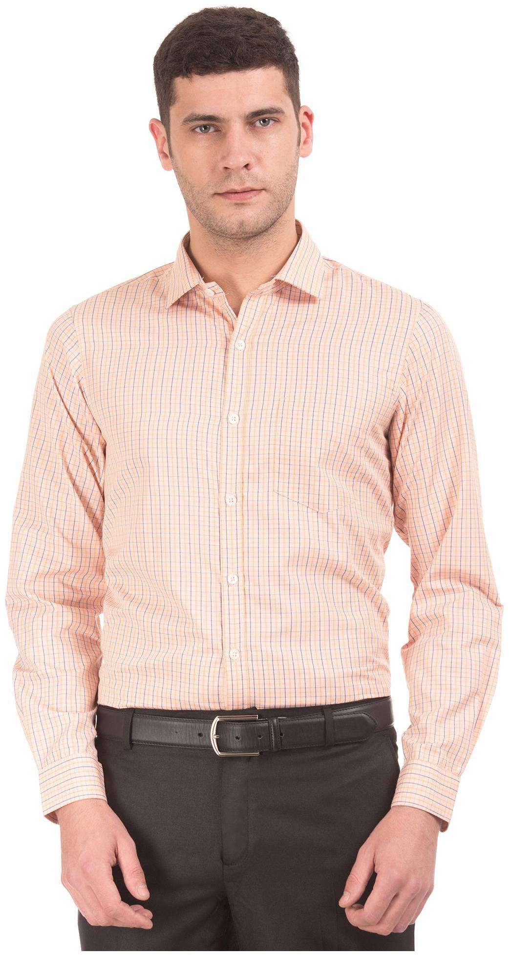 

Excalibur Men Slim fit Formal Shirt - Orange