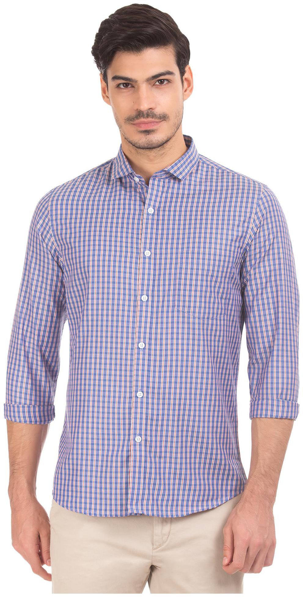 

Excalibur Men Slim fit Formal Shirt - Blue