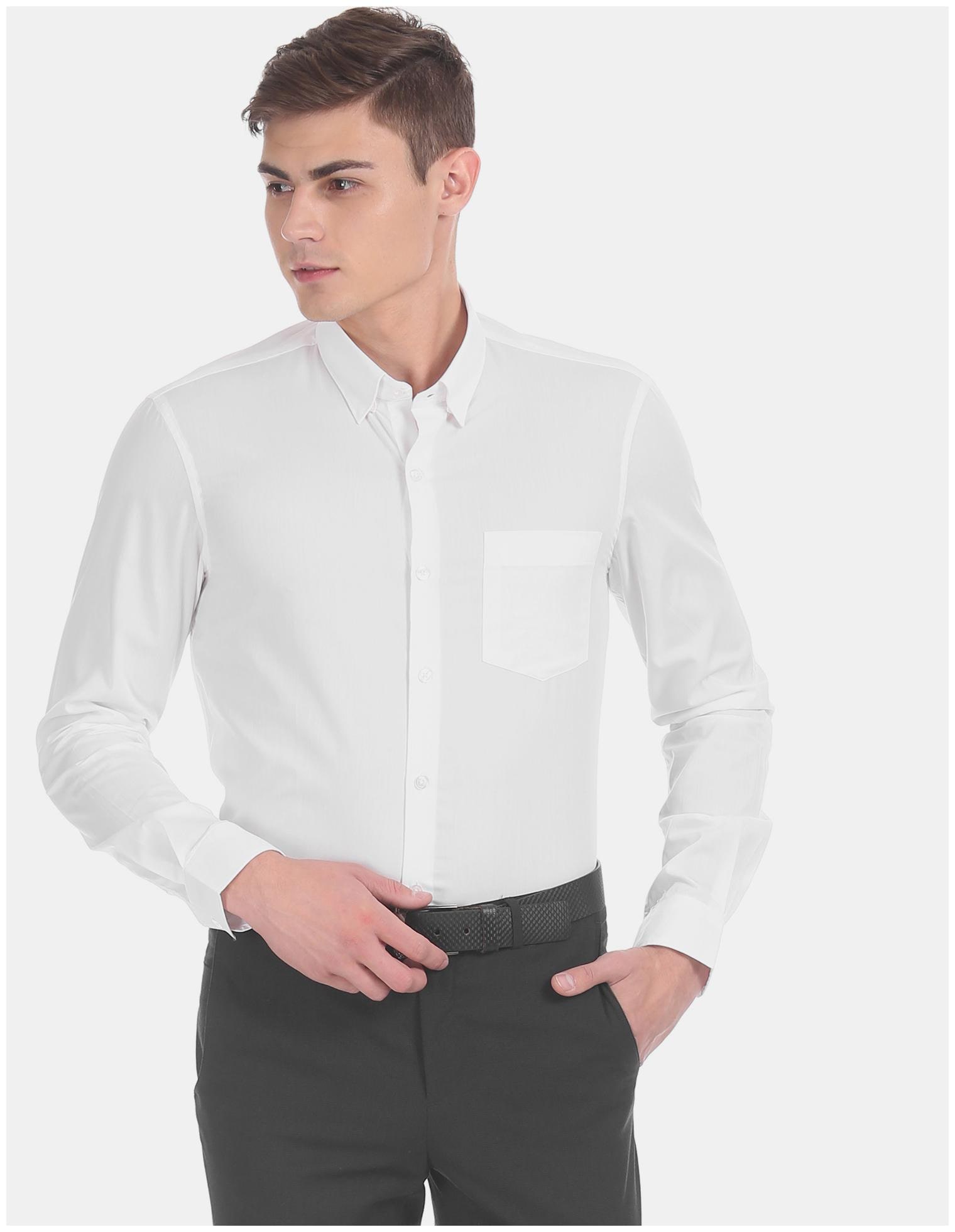 

Excalibur Men Slim fit Formal Shirt - White