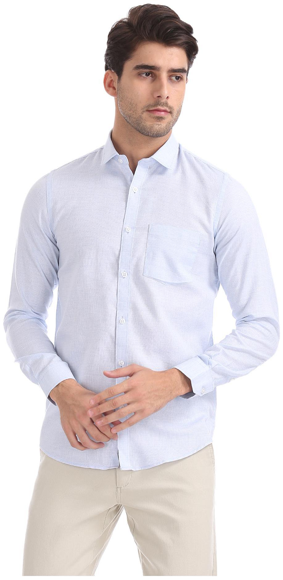 

Excalibur Men Slim fit Formal Shirt - Blue