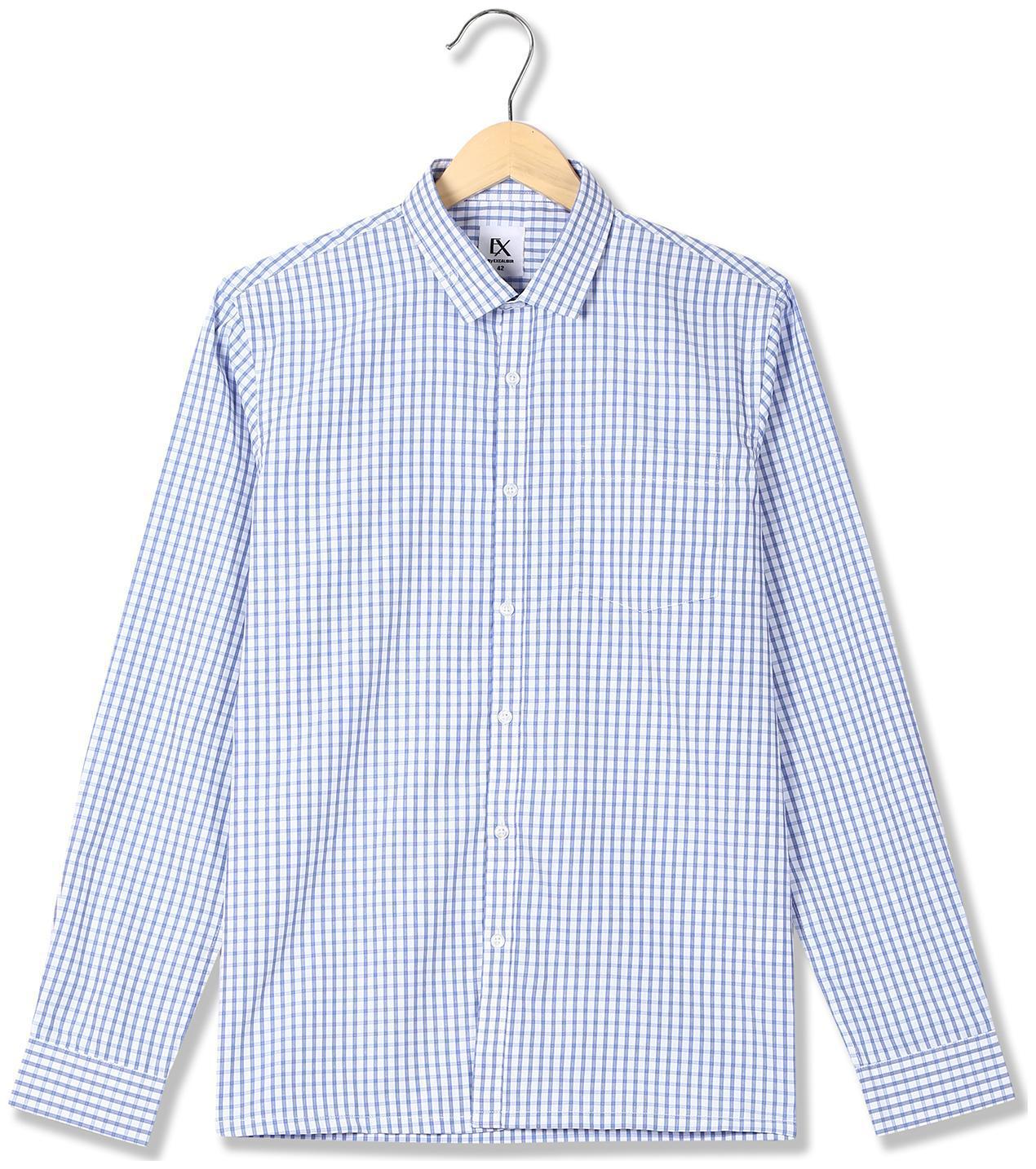 

Excalibur Men Regular fit Formal Shirt - Blue