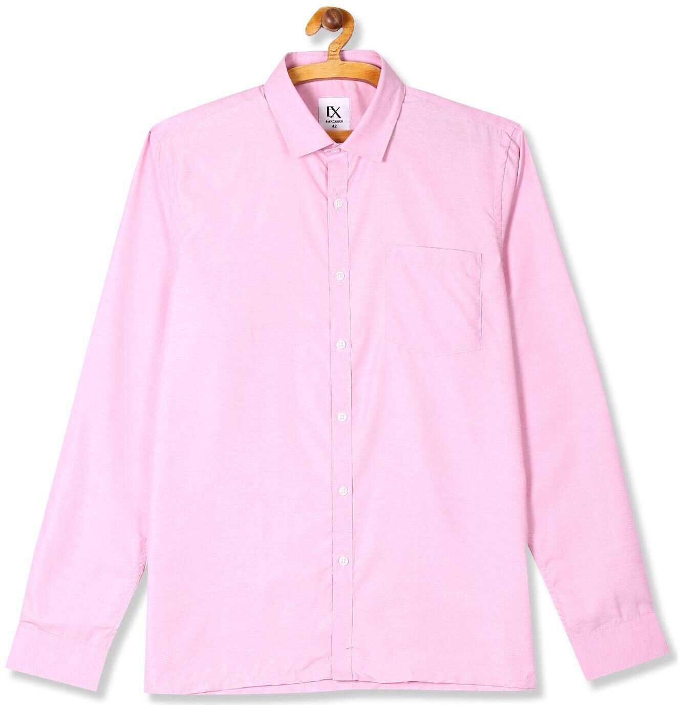 

Excalibur Men Regular fit Formal Shirt - Pink