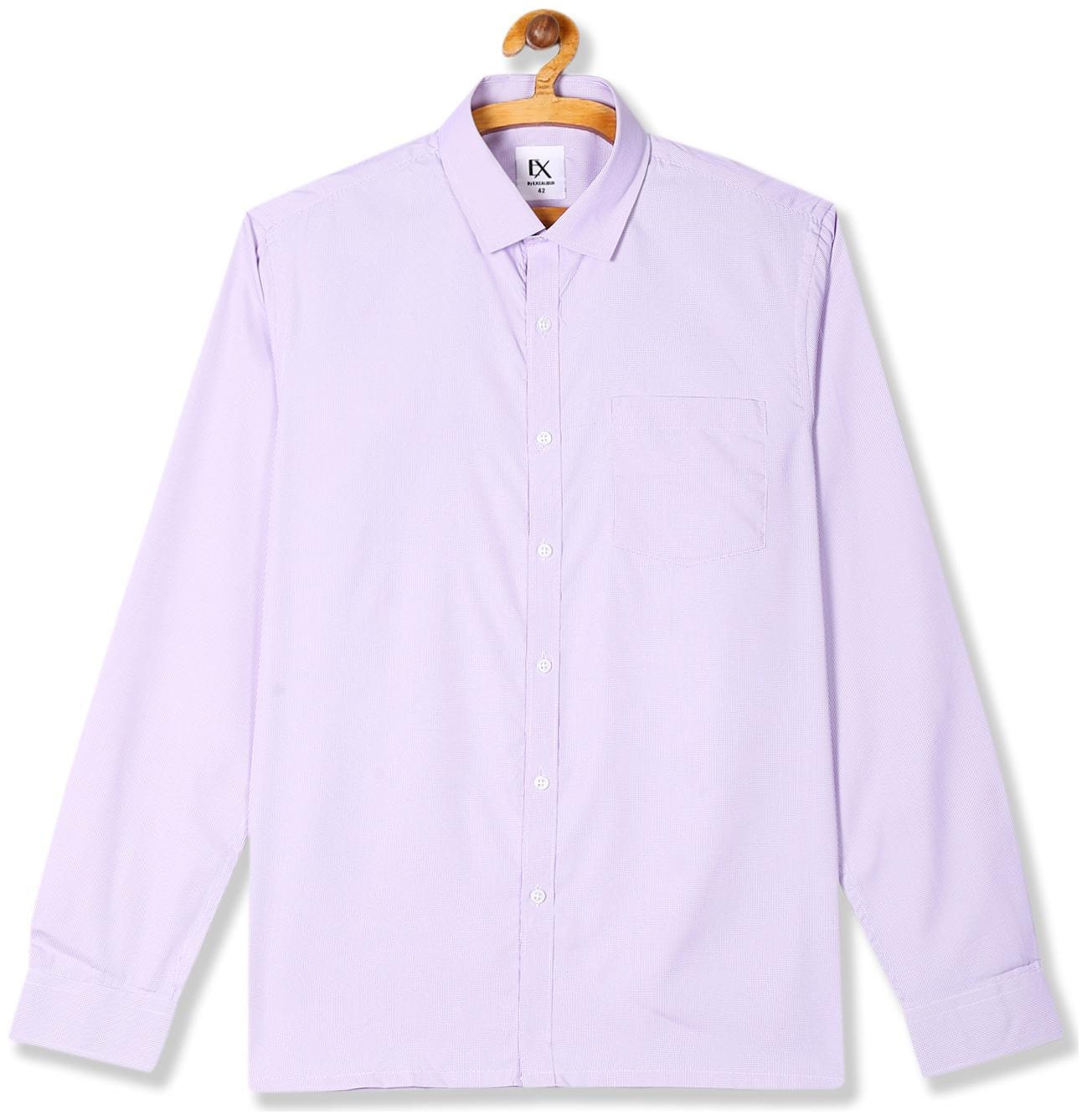 

Excalibur Men Regular fit Formal Shirt - Purple