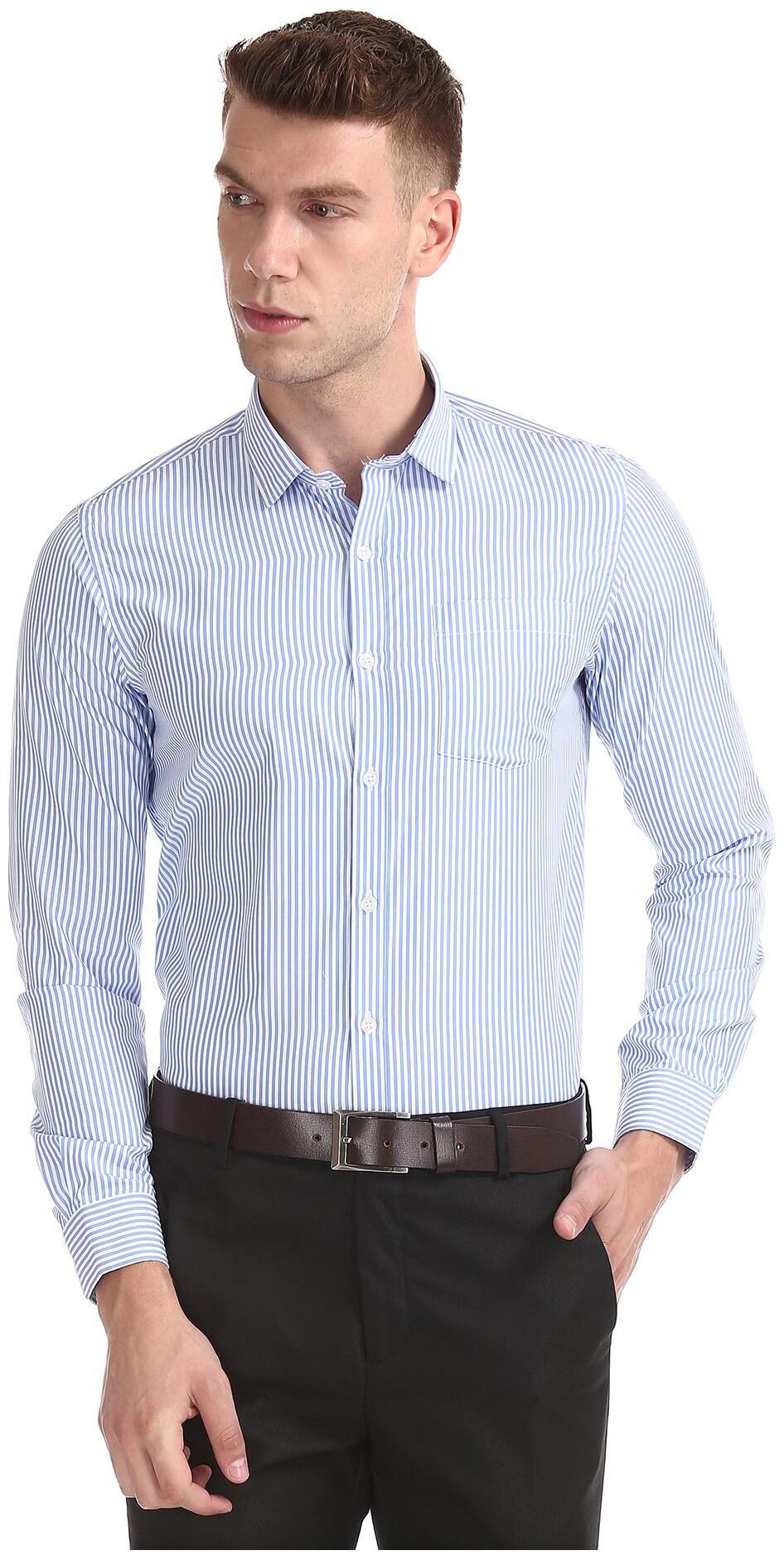 

Excalibur Men Regular fit Formal Shirt - Blue
