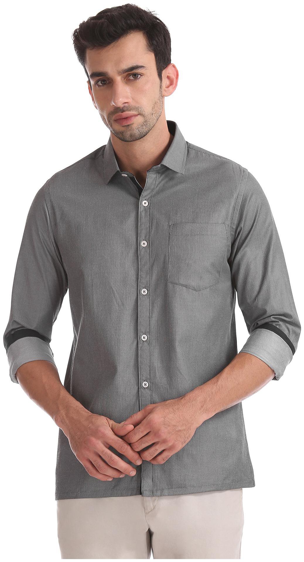 

Excalibur Men Slim fit Formal Shirt - Black