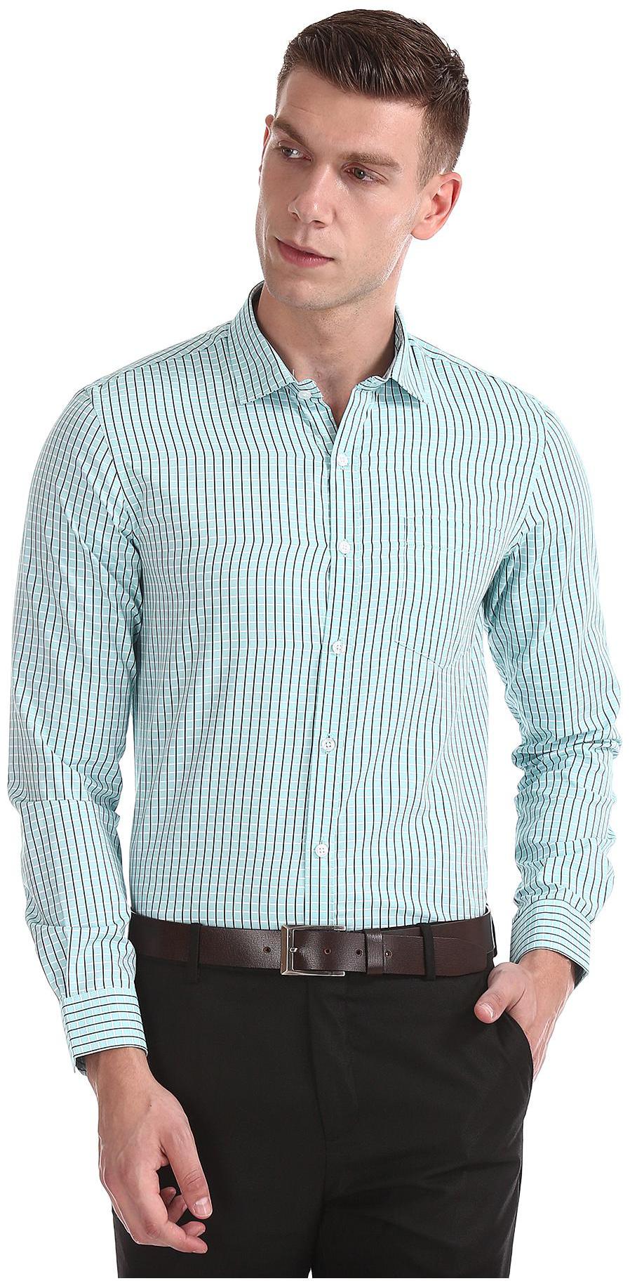 

Excalibur Men Regular fit Formal Shirt - Blue