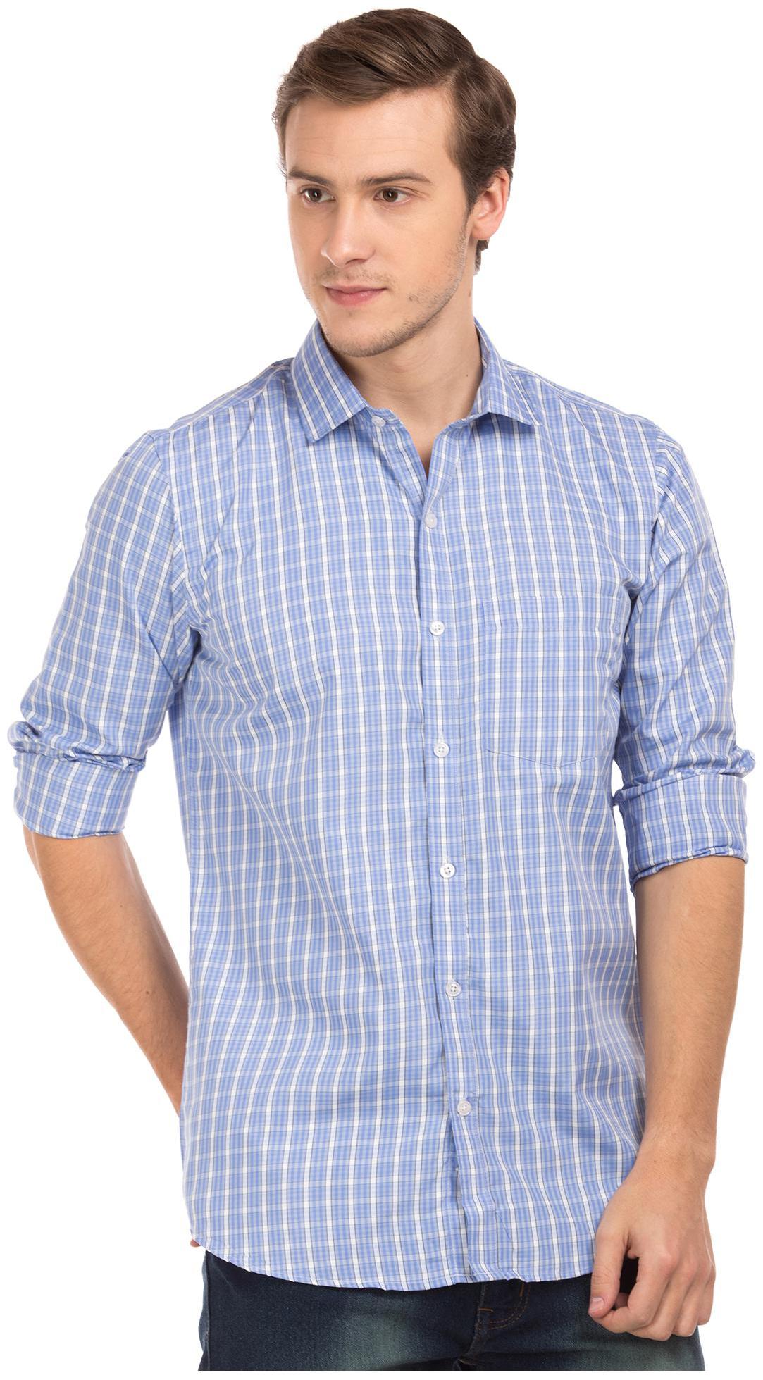 

Excalibur Men Slim fit Formal Shirt - Blue