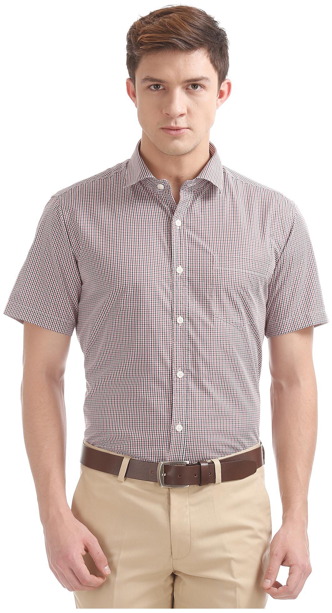 

Excalibur Men Regular fit Formal Shirt - Red