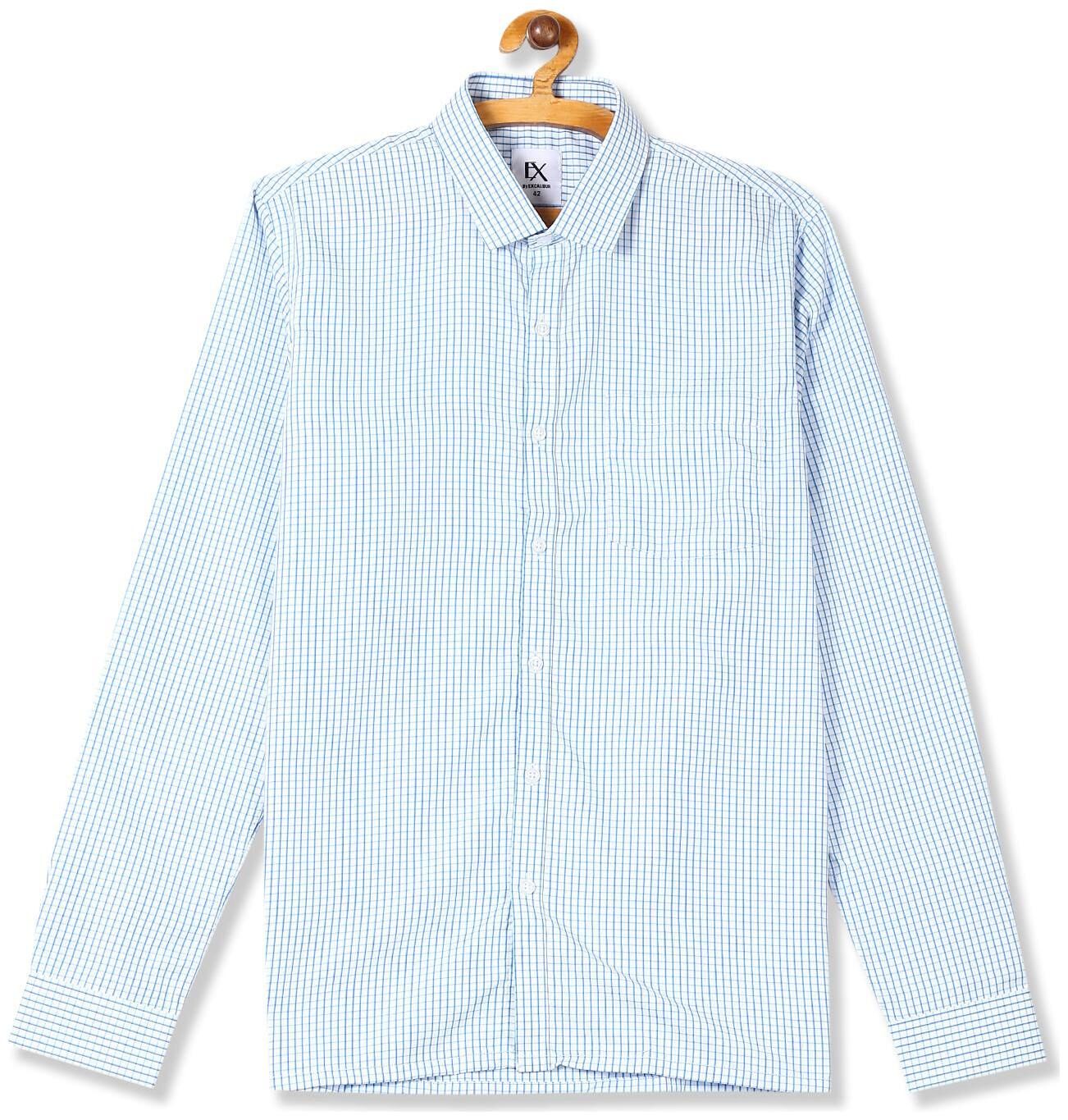 

Excalibur Men Regular fit Formal Shirt - Blue