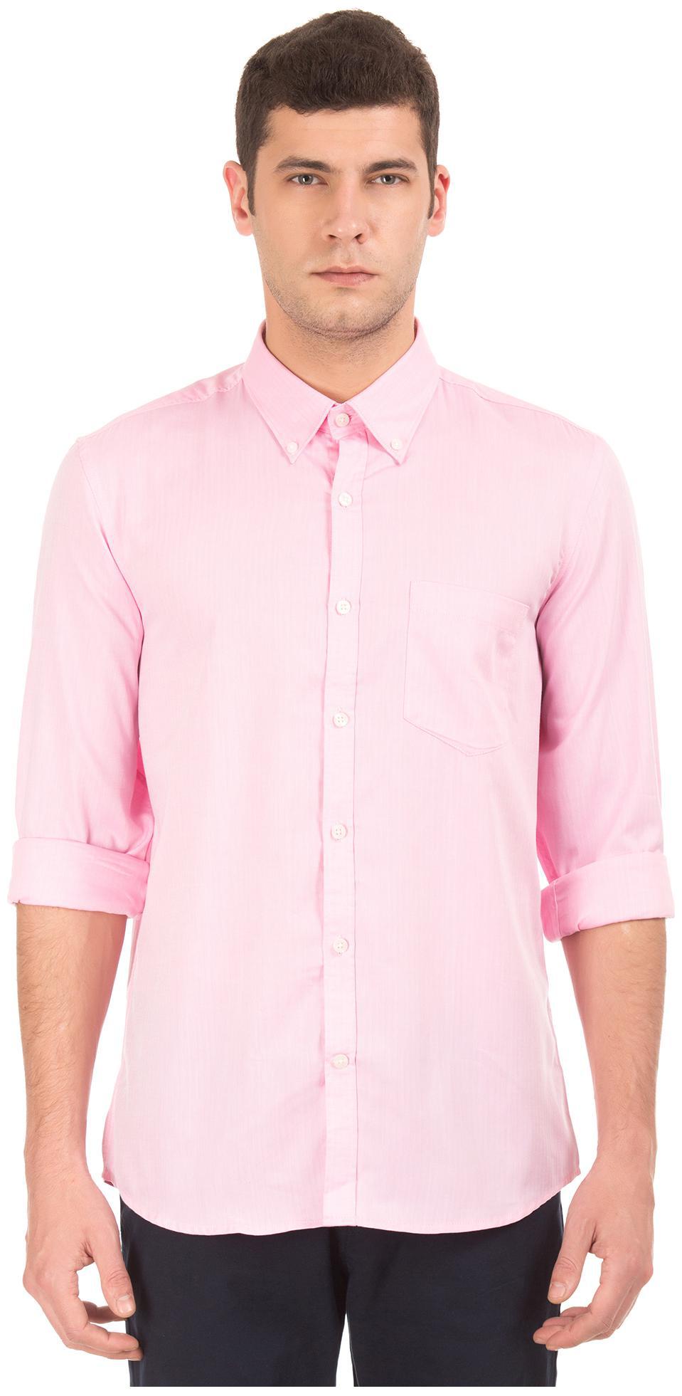 

Excalibur Men Slim fit Formal Shirt - Pink