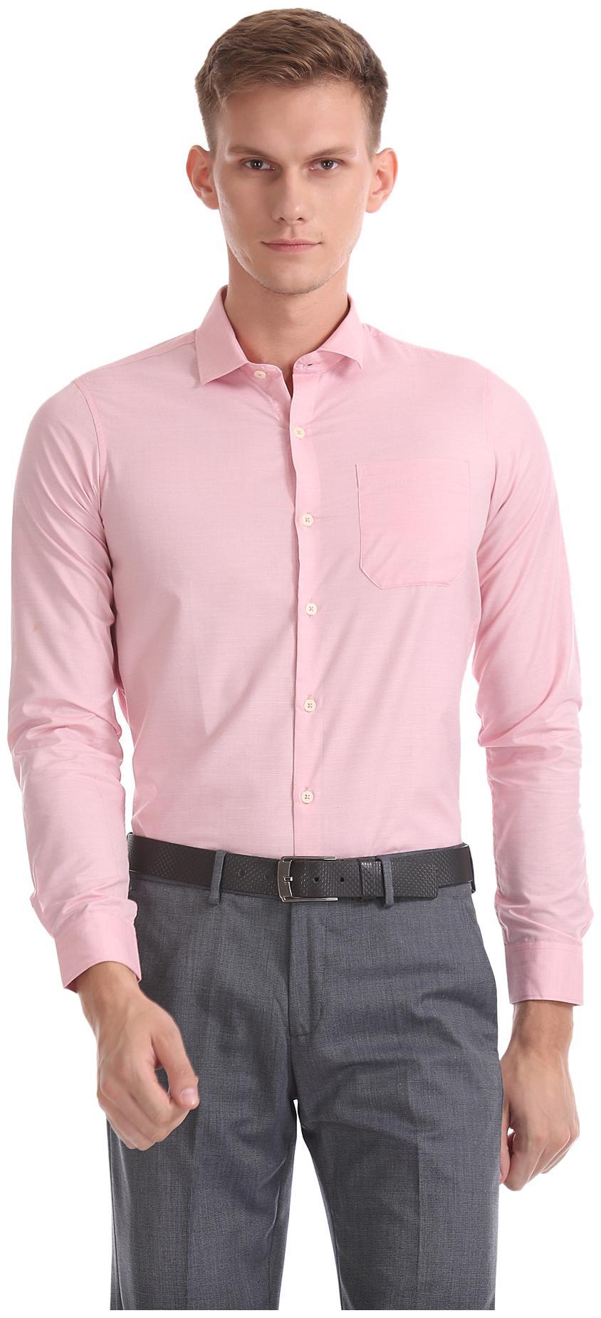 

Excalibur Men Slim fit Formal Shirt - Red