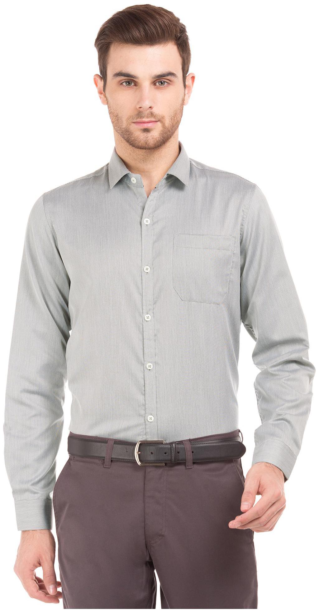

Excalibur Men Slim fit Formal Shirt - Grey