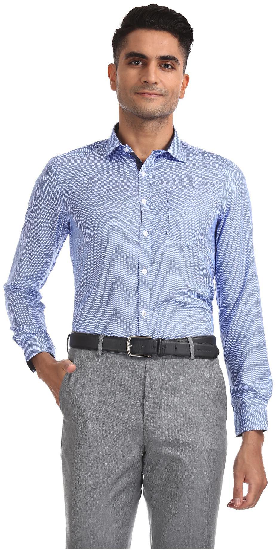 

Excalibur Men Regular fit Formal Shirt - Blue