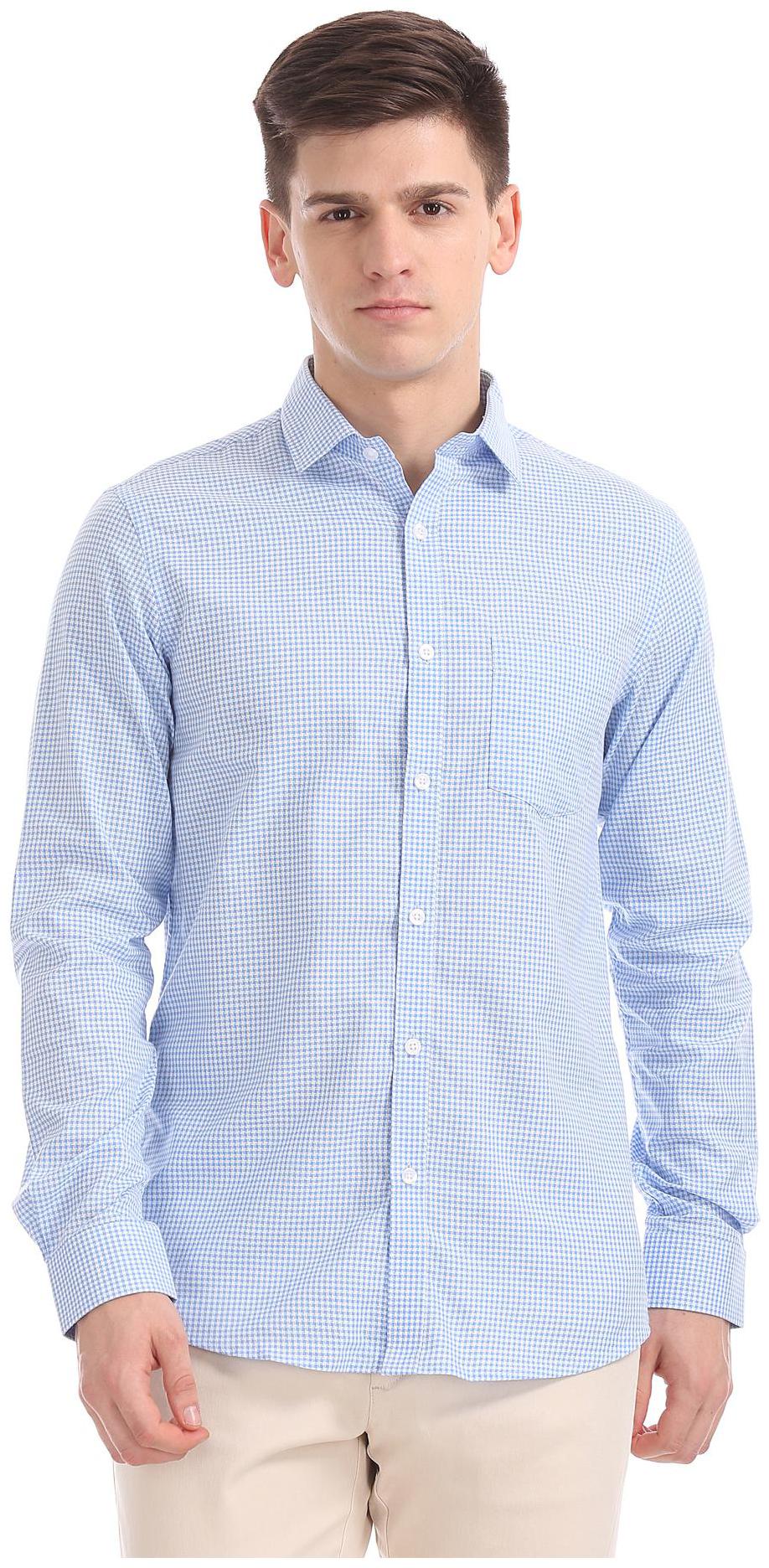 

Excalibur Men Slim fit Formal Shirt - Blue