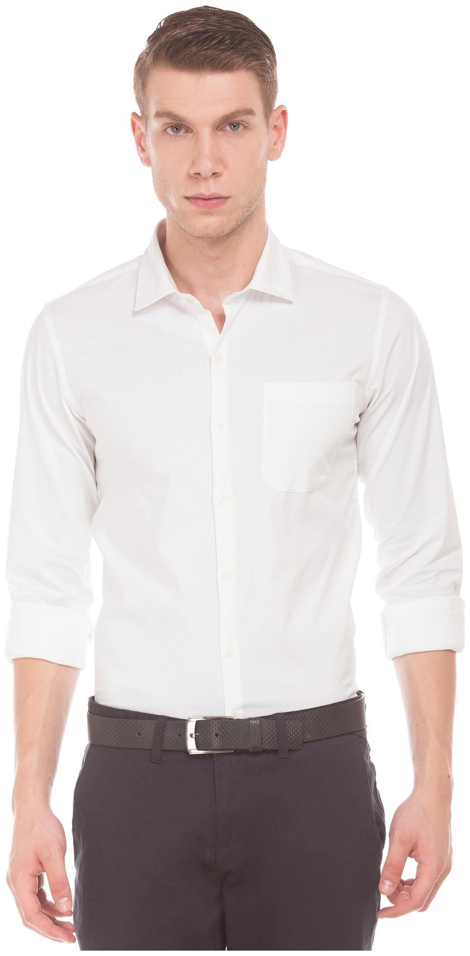 

Excalibur Men Super slim fit Formal Shirt - White