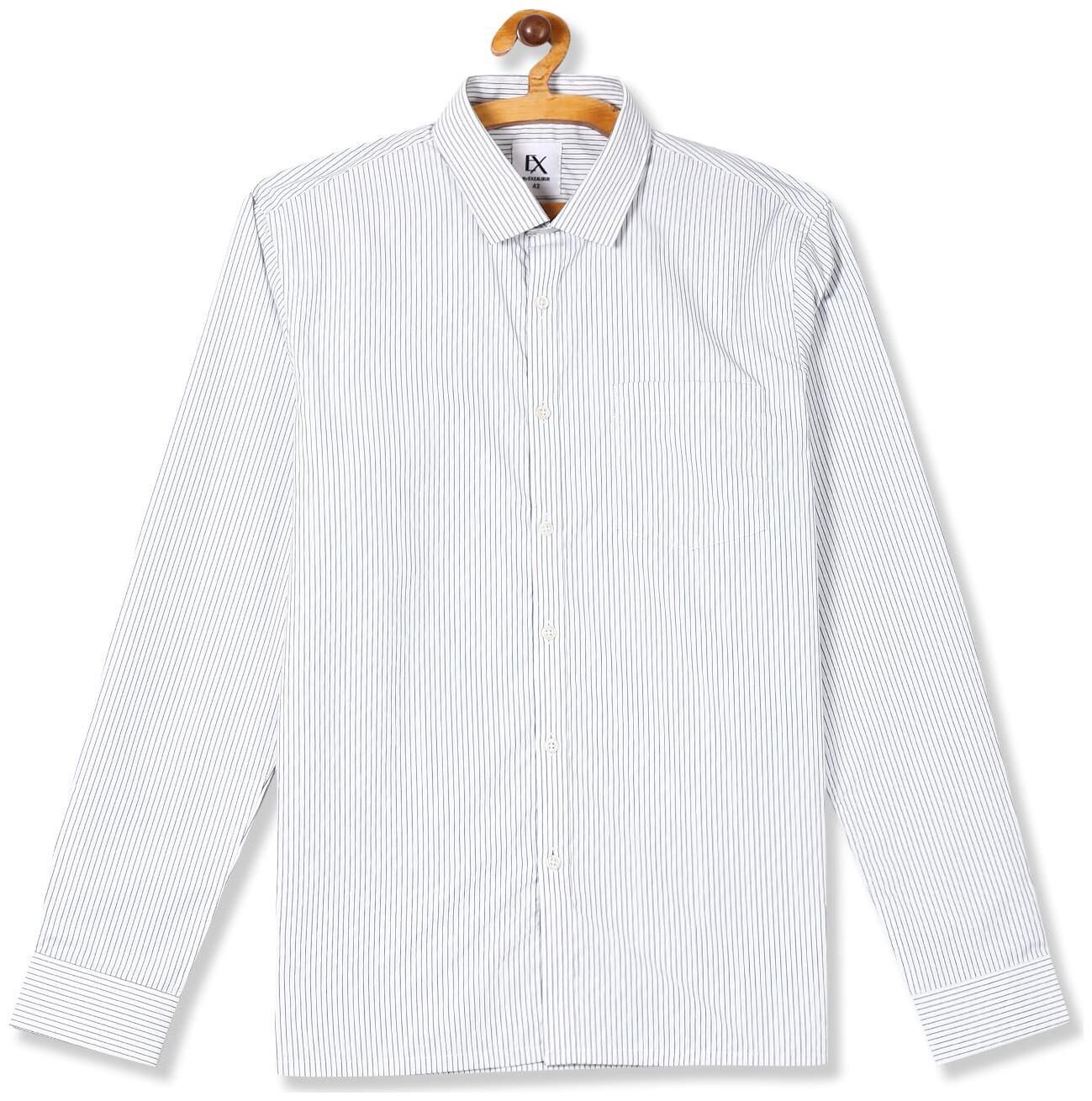 

Excalibur Men Regular fit Formal Shirt - White
