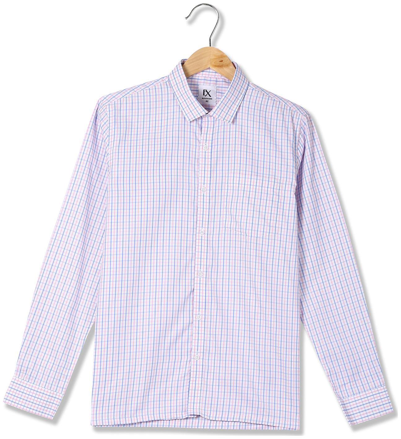

Excalibur Men Regular fit Formal Shirt - Blue