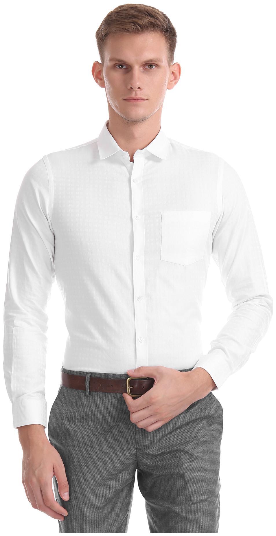 

Excalibur Men Slim fit Formal Shirt - White