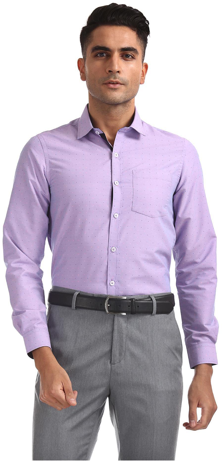 

Excalibur Men Slim fit Formal Shirt - Purple