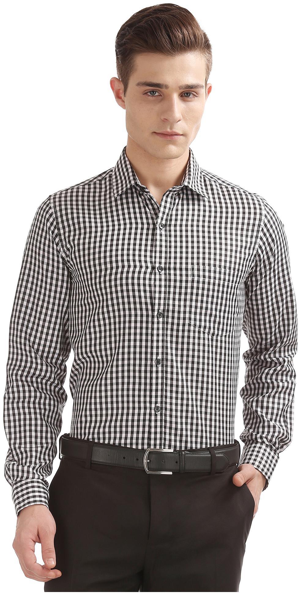 

Excalibur Men Slim fit Formal Shirt - Black