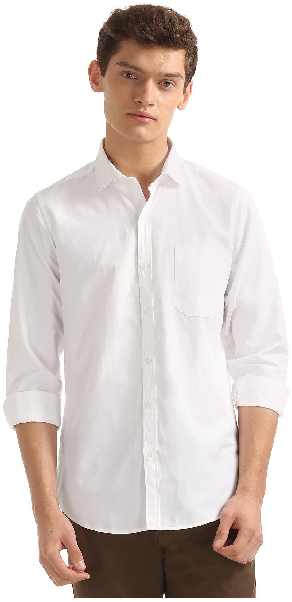 

Excalibur Men Slim fit Formal Shirt - White