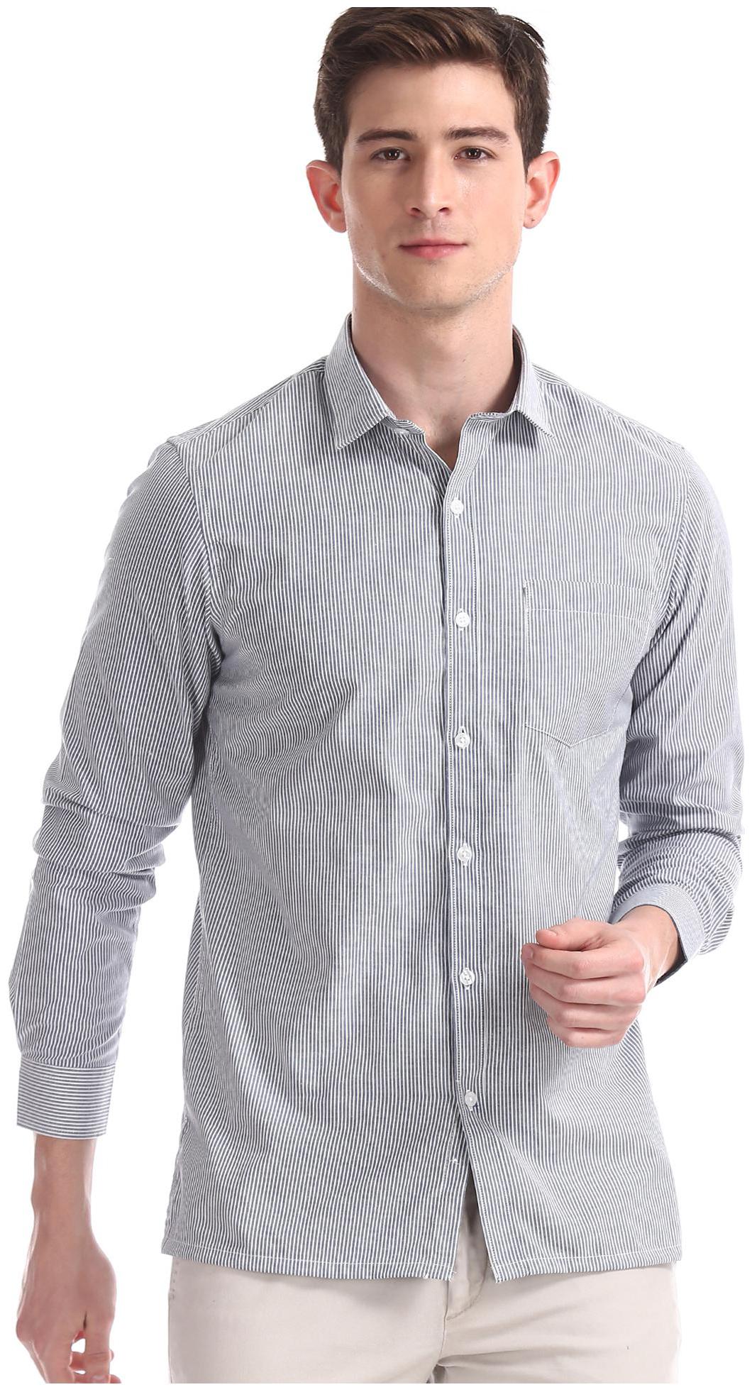 

Excalibur Men Regular fit Formal Shirt - Grey