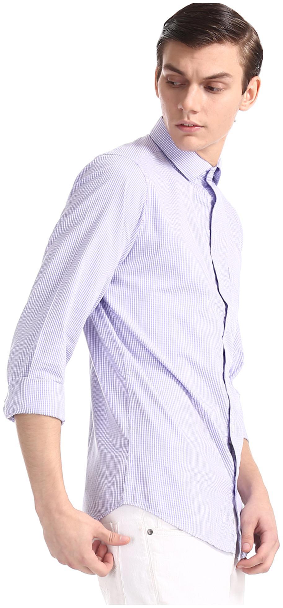 

Excalibur Men Slim fit Formal Shirt - Purple