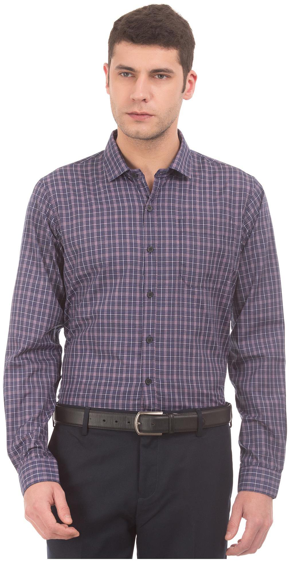 

Excalibur Men Slim fit Formal Shirt - Purple
