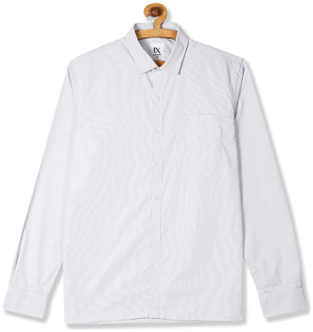 

Excalibur Men Regular fit Formal Shirt - Grey