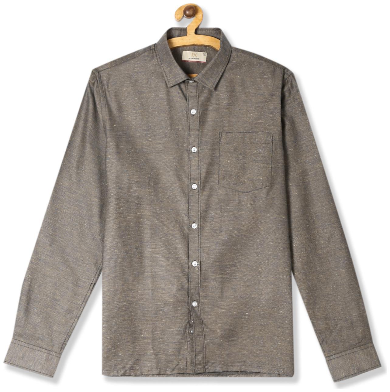 

Excalibur Men Regular fit Formal Shirt - Grey