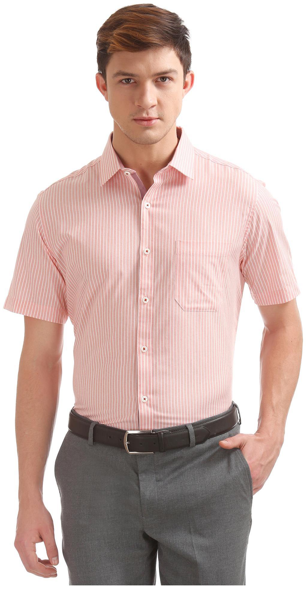 

Excalibur Men Regular fit Formal Shirt - Red