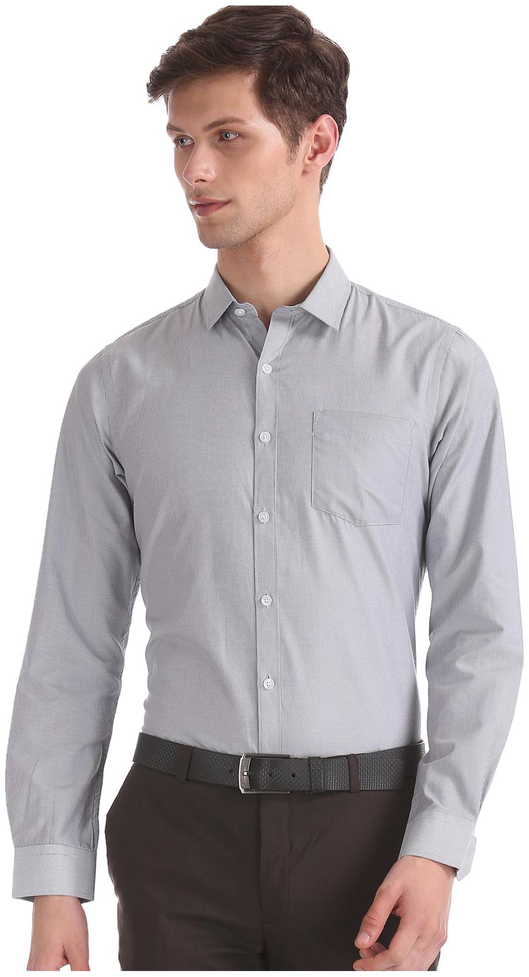 

Excalibur Men Regular fit Formal Shirt - Grey