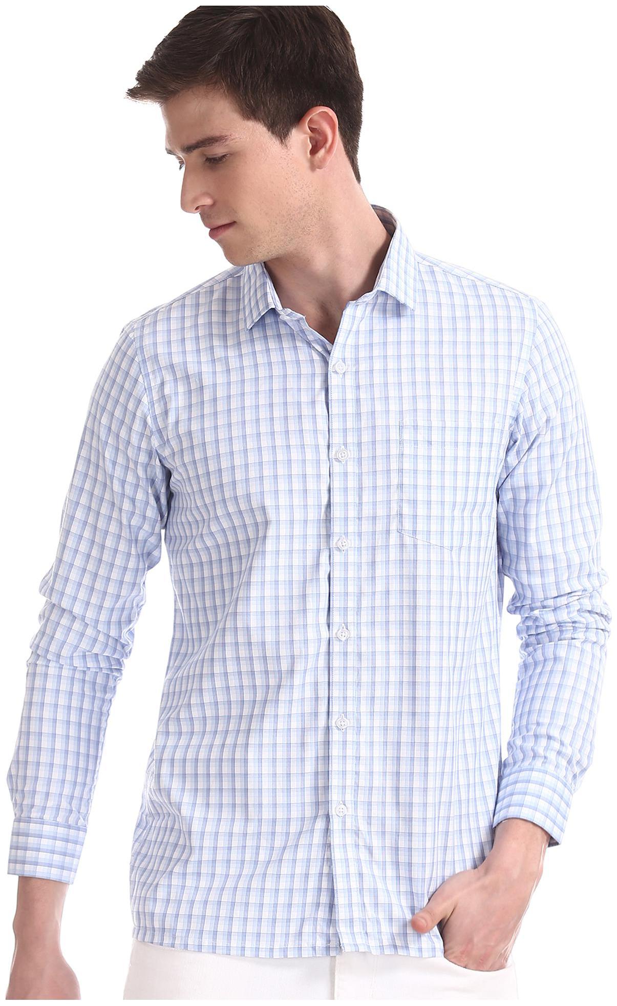 

Excalibur Men Regular fit Formal Shirt - Blue