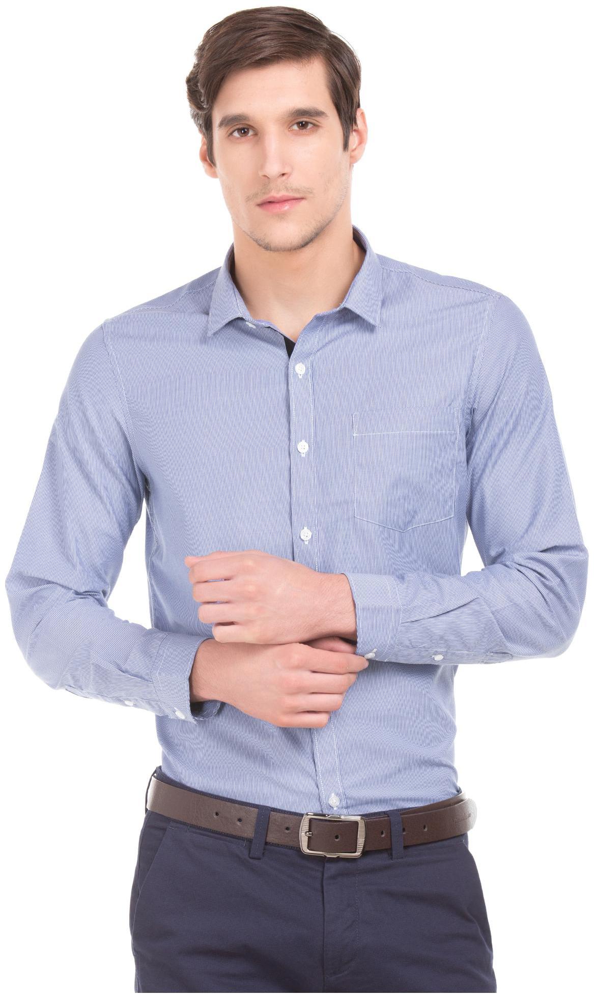 

Excalibur Men Slim fit Formal Shirt - Blue