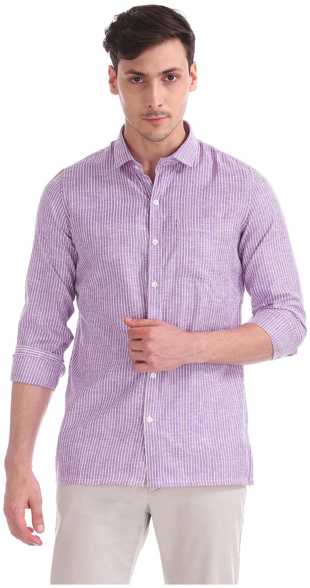 

Excalibur Men Regular fit Formal Shirt - Purple
