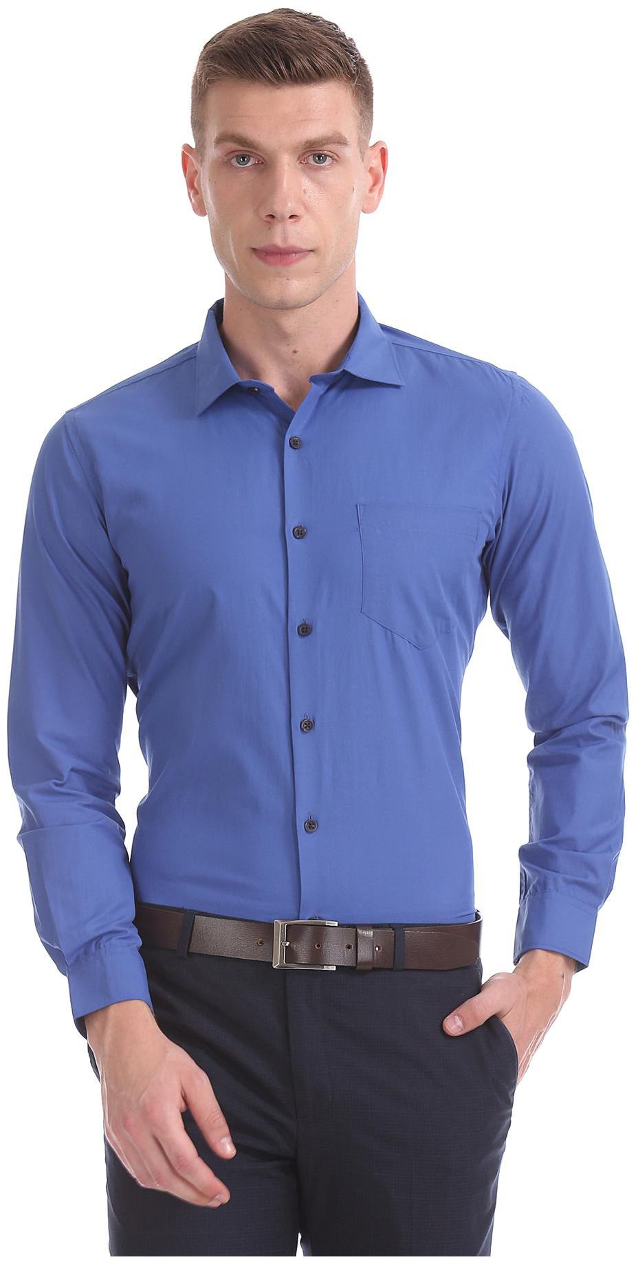 

Excalibur Men Regular fit Formal Shirt - Blue