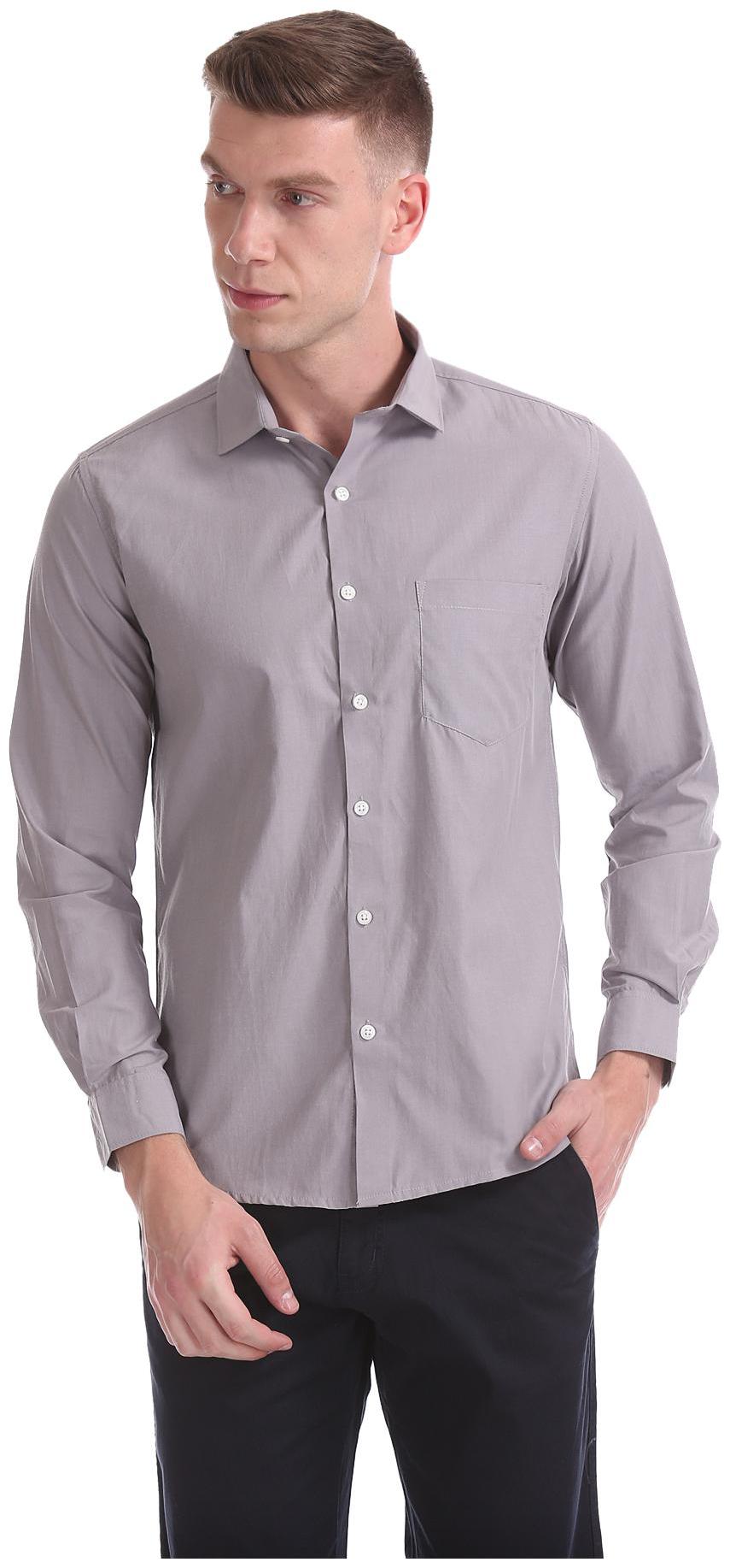 

Excalibur Men Regular fit Formal Shirt - Grey