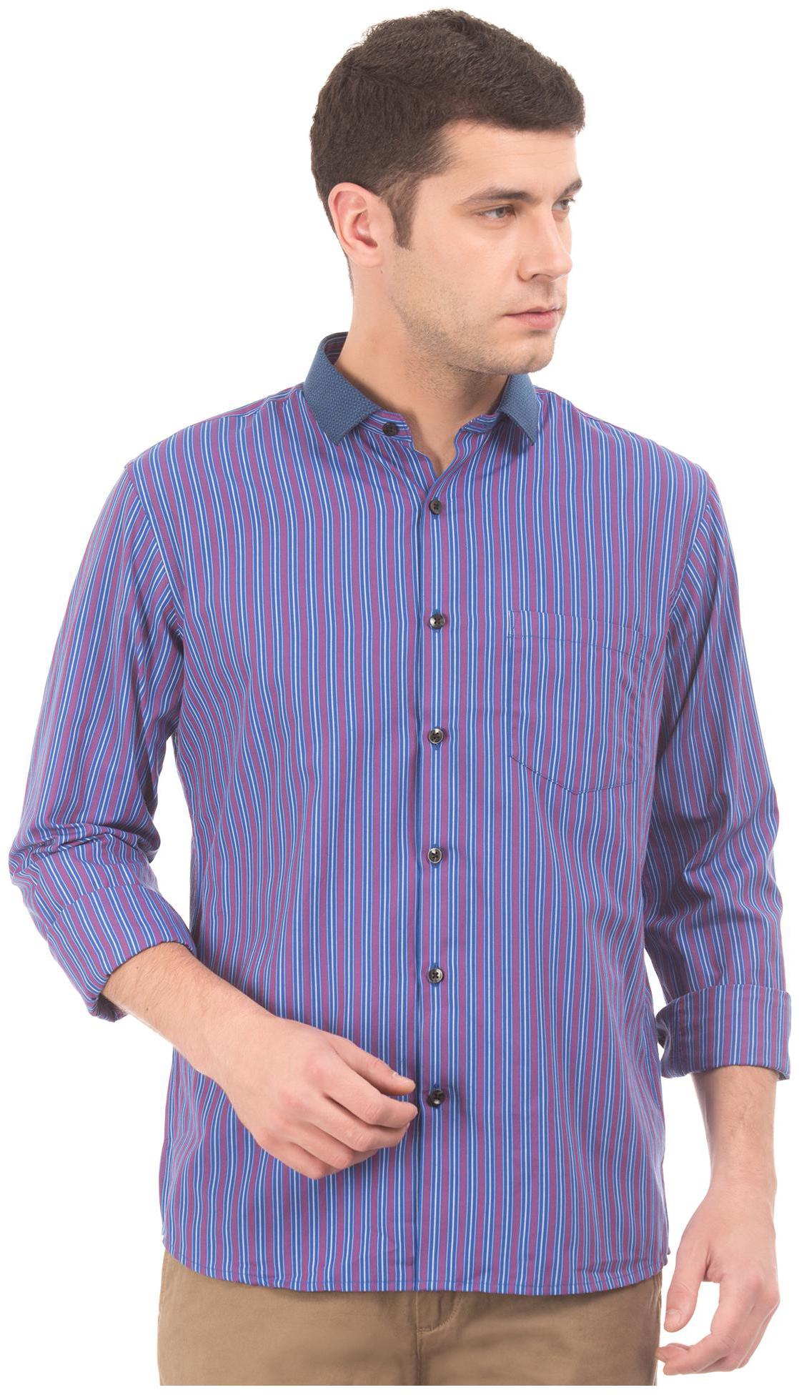 

Excalibur Men Slim fit Formal Shirt - Blue