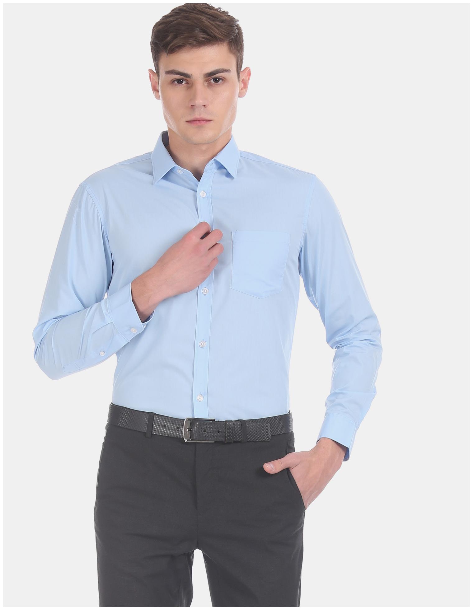 

Excalibur Men Super slim fit Formal Shirt - Blue
