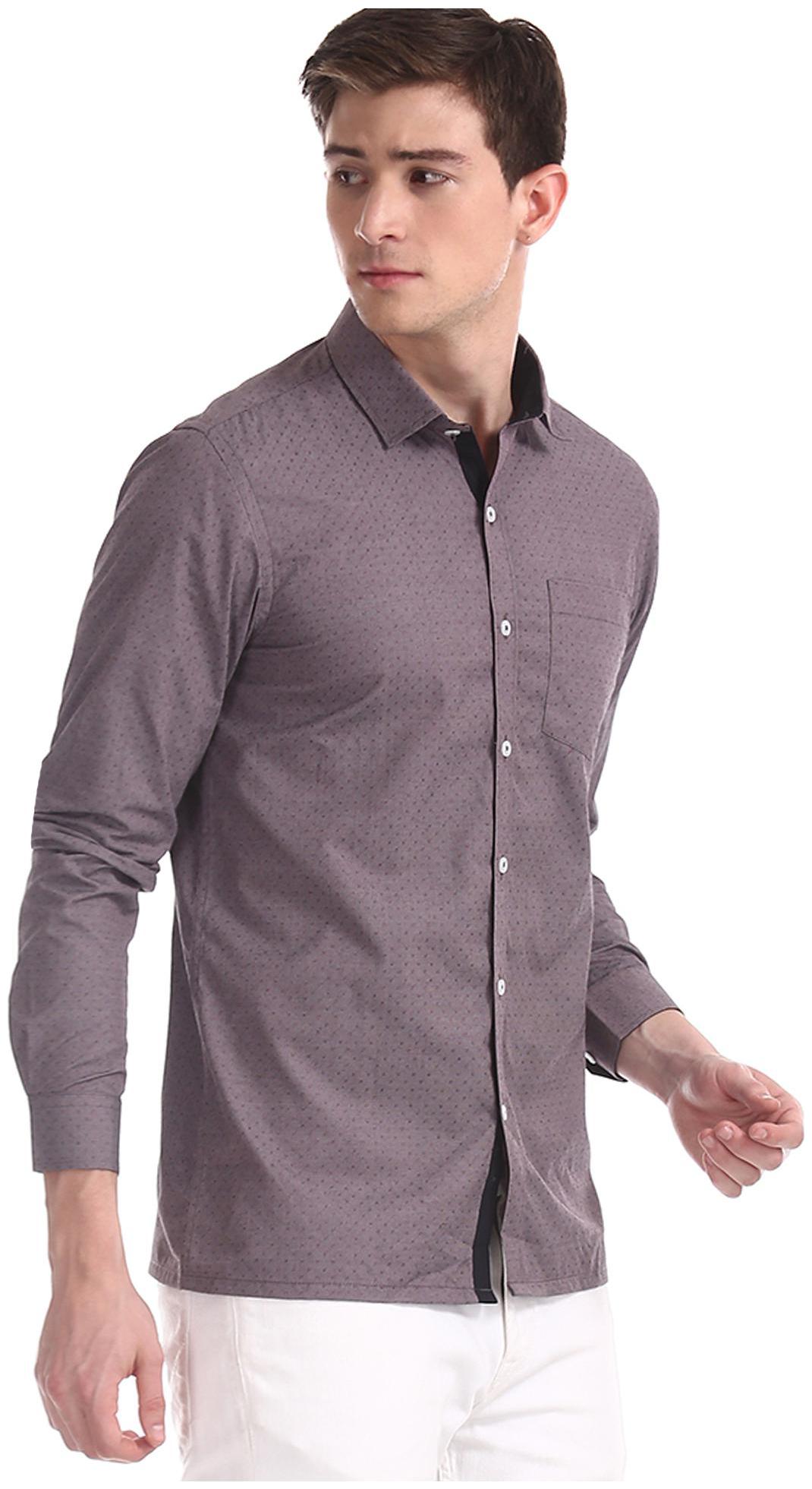 

Excalibur Men Slim fit Formal Shirt - Purple