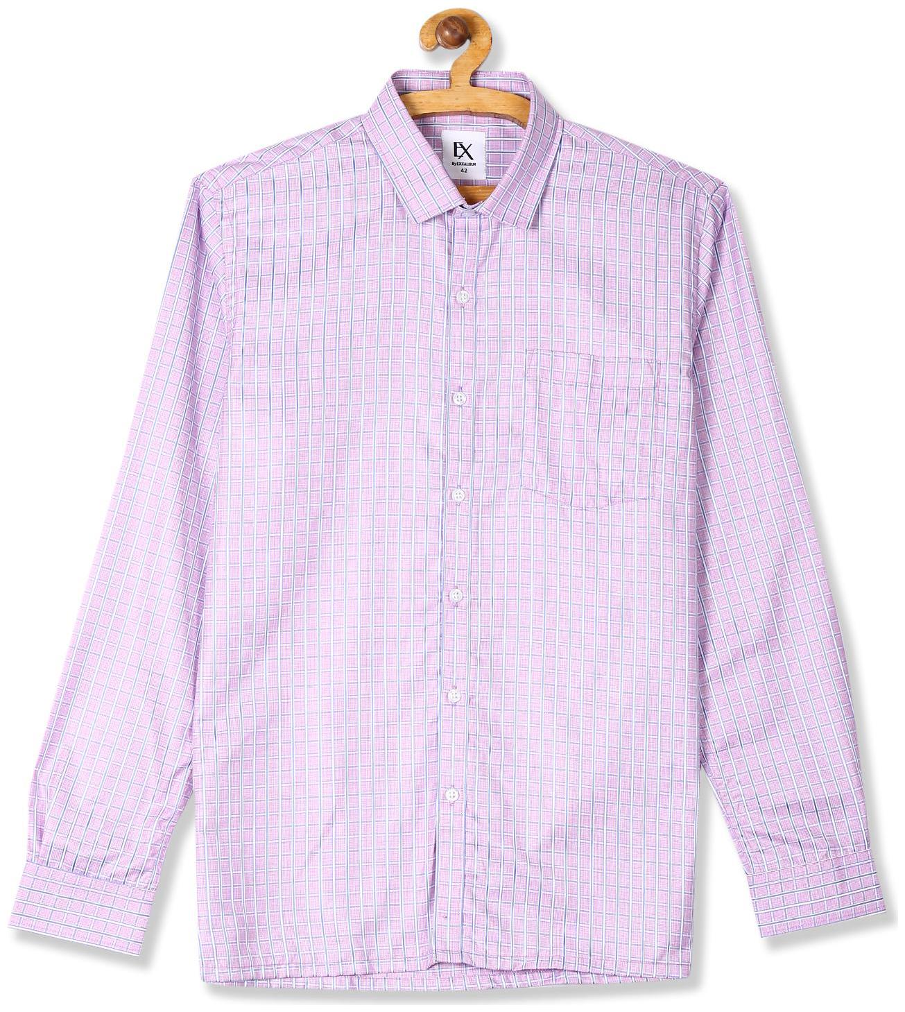 

Excalibur Men Regular fit Formal Shirt - Purple