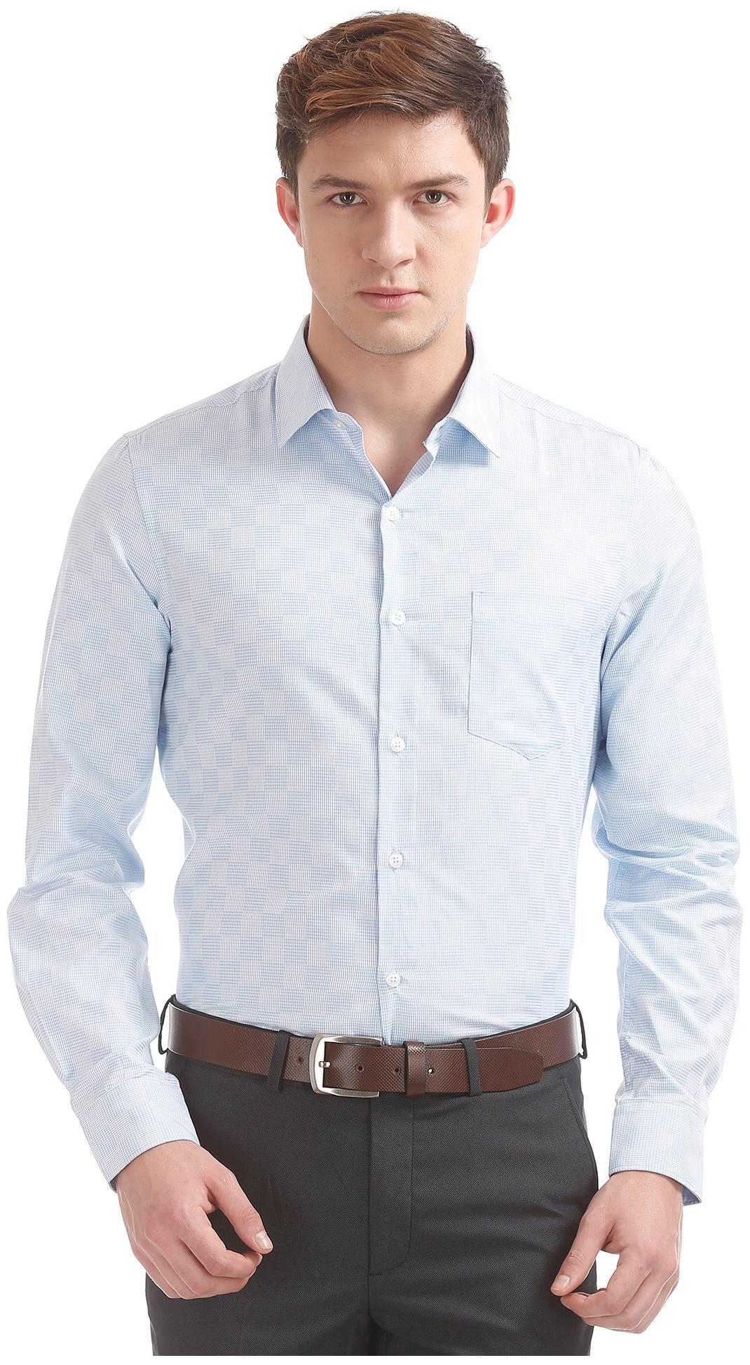 

Excalibur Men Slim fit Formal Shirt - Blue